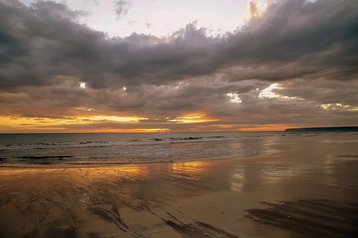 Zahara de los Atunes beach at sunset